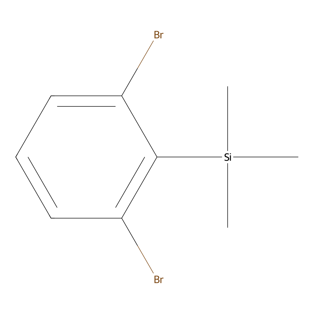 1,3-Dibromo-2-(trimethylsilyl)benzene molecular structure, CAS 363598-42-9