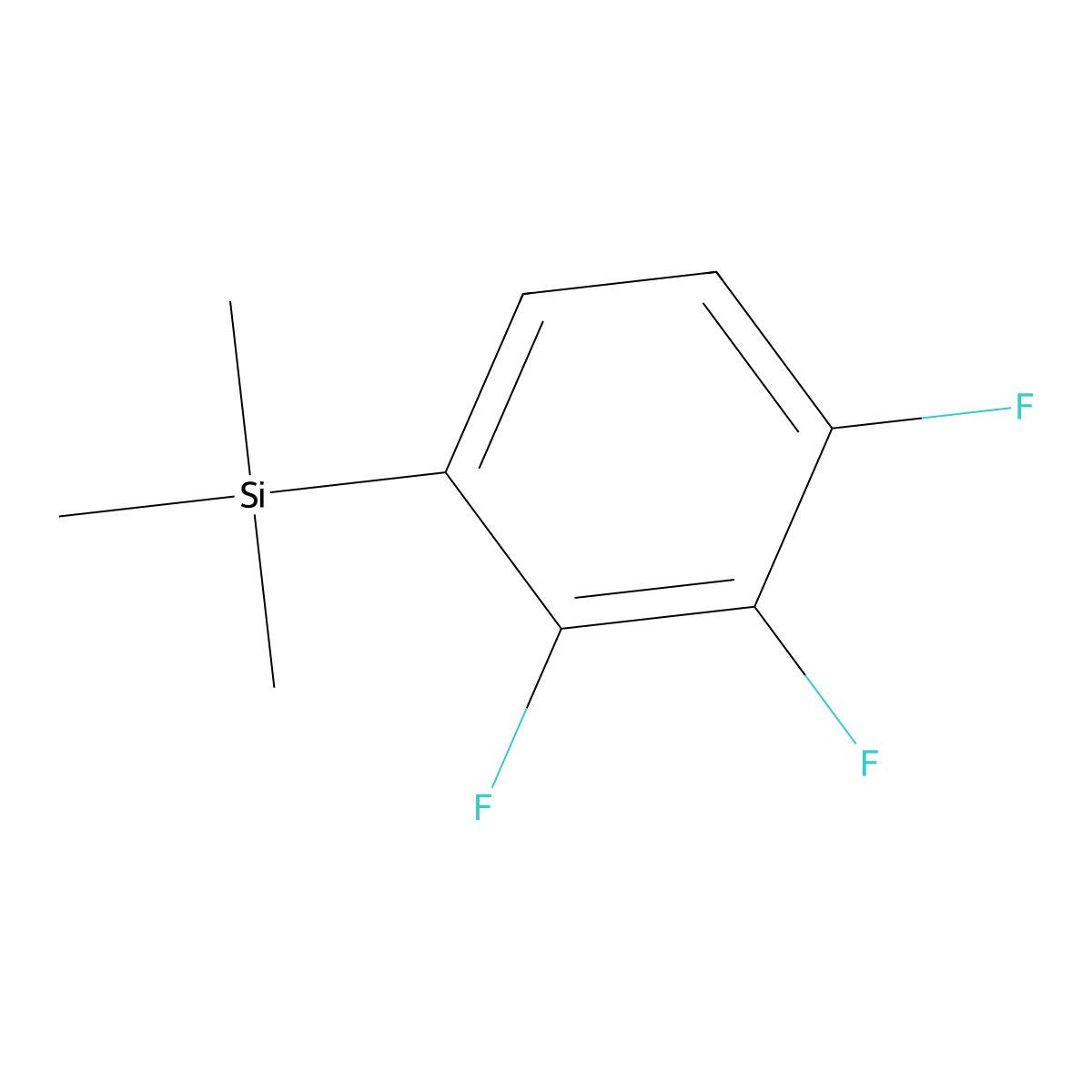 1,2,3-Trifluoro-4-(trimethylsilyl)benzene molecular structure, CAS 363598-55-4