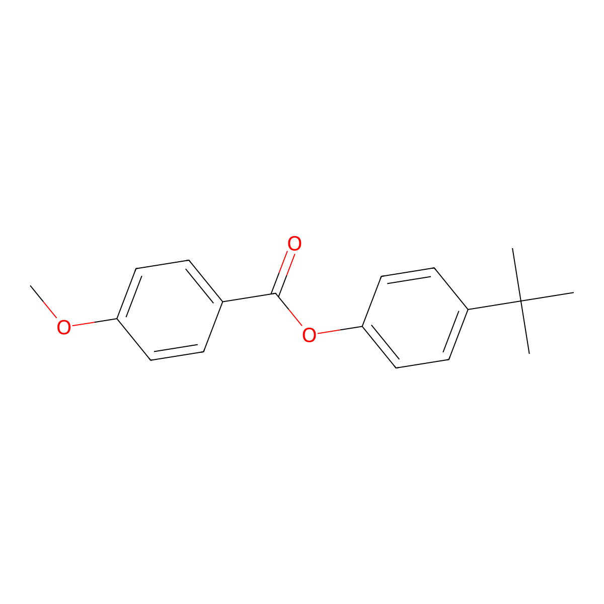 4-Tert-butylphenyl 4-methoxybenzoate molecular structure, CAS 363599-46-6