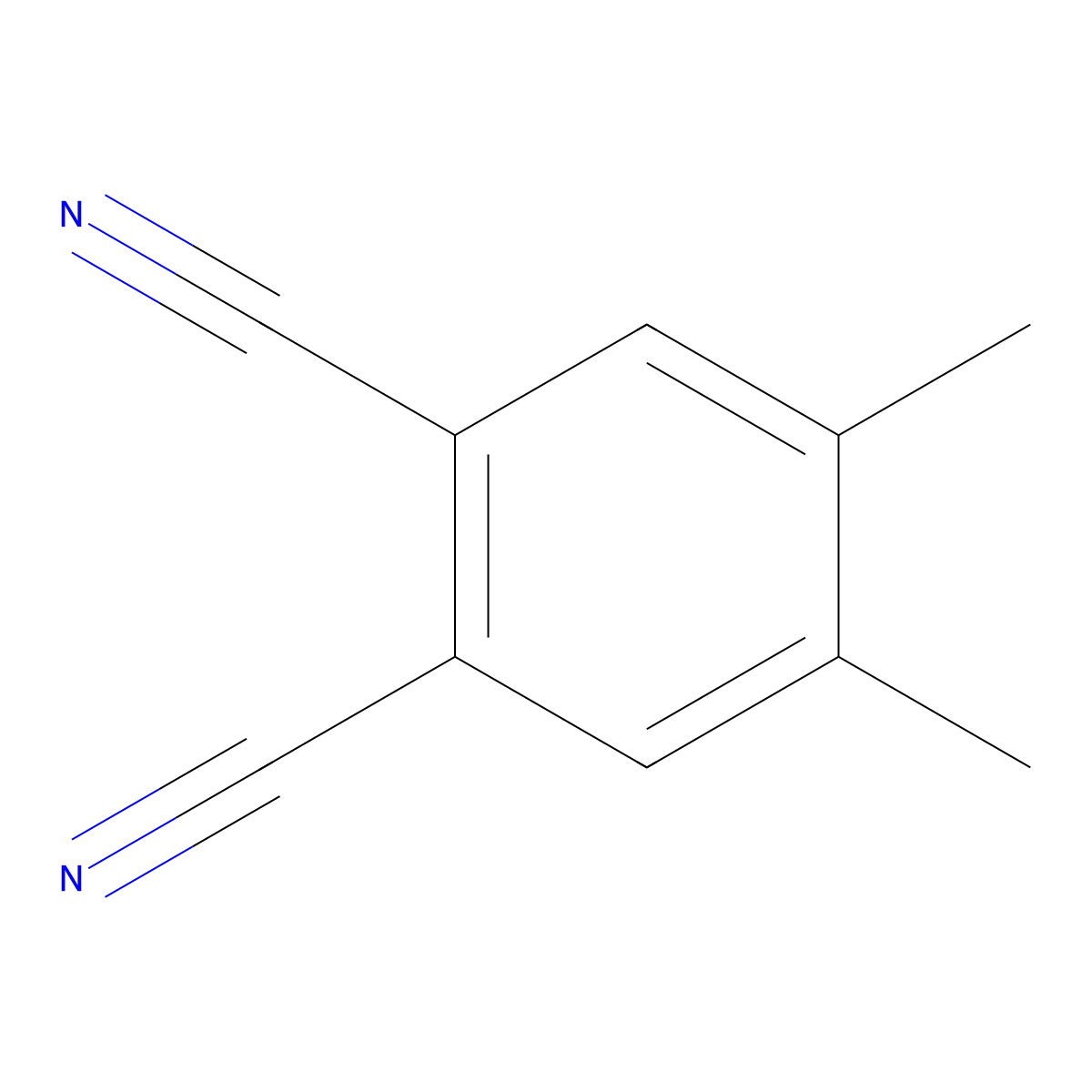 1,2-Benzenedicarbonitrile, 4,5-dimethyl- molecular structure, CAS 36360-43-7