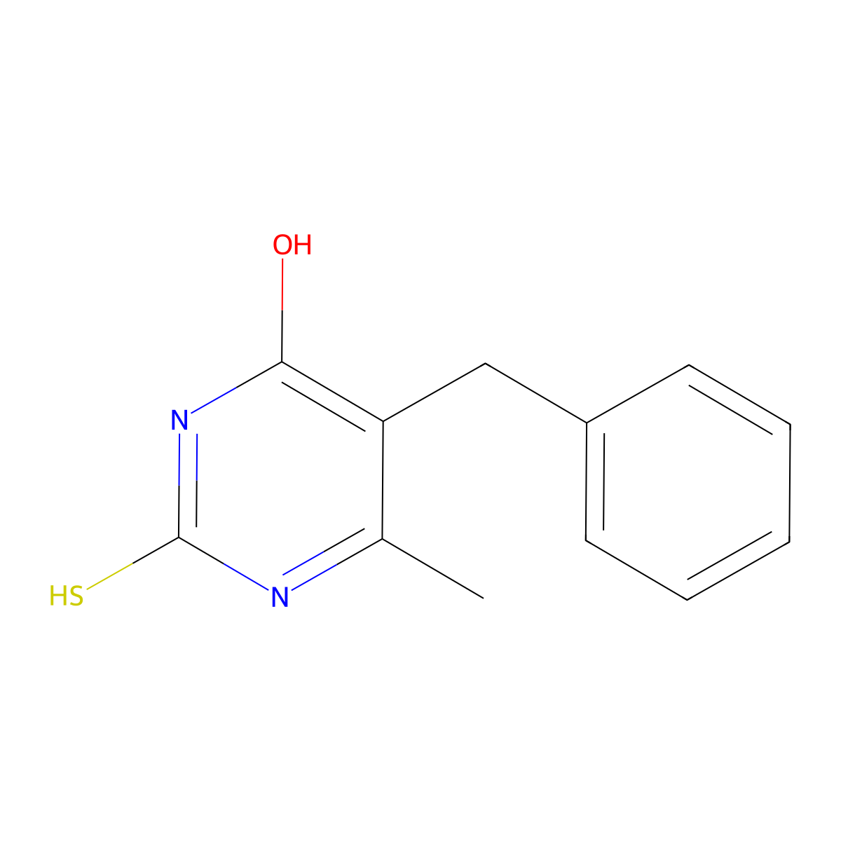 5-Benzyl-6-methylthiouracil molecular structure, CAS 36361-79-2