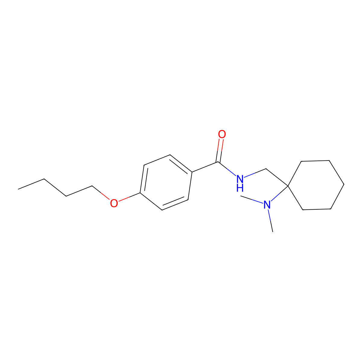 4-butoxy-N-{[1-(dimethylamino)cyclohexyl]methyl}benzamide molecular structure, CAS 363626-79-3
