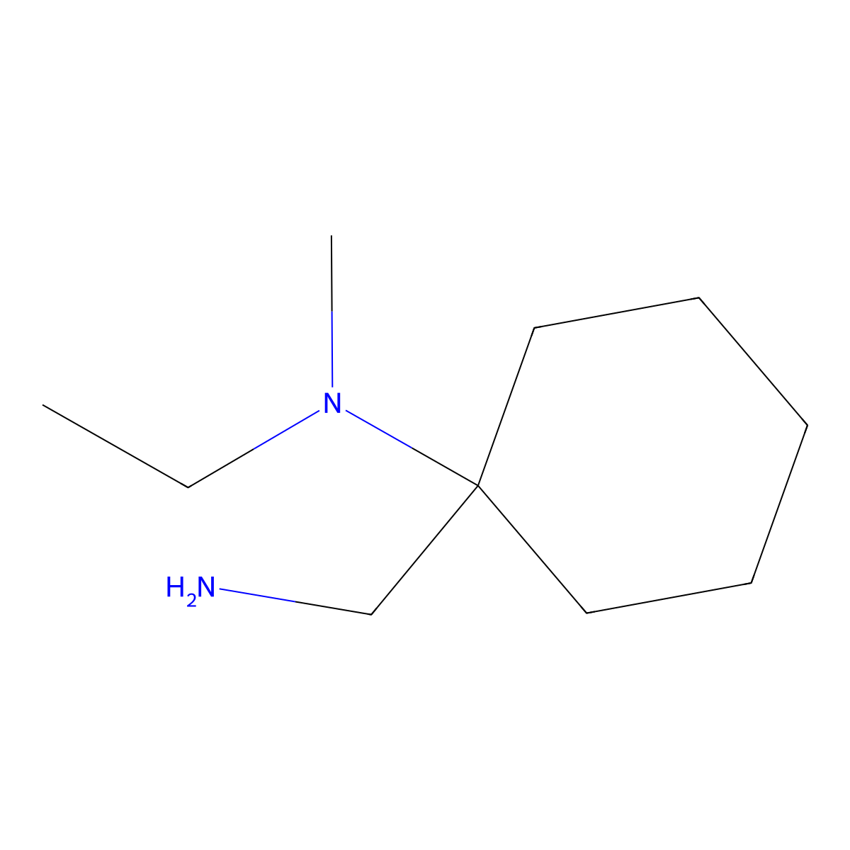 N-[1-(aminomethyl)cyclohexyl]-N-ethyl-N-methylamine molecular structure, CAS 363626-93-1