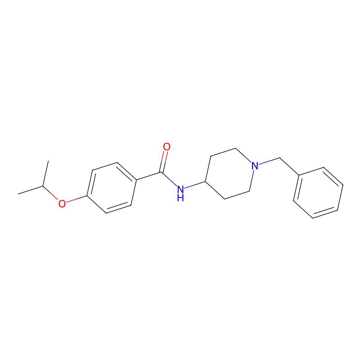 N-(1-benzyl-4-piperidinyl)-4-isopropoxybenzamide molecular structure, CAS 363627-77-4