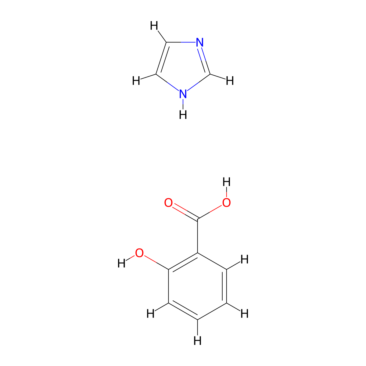 Imidazole Salicylate molecular structure, CAS 36364-49-5