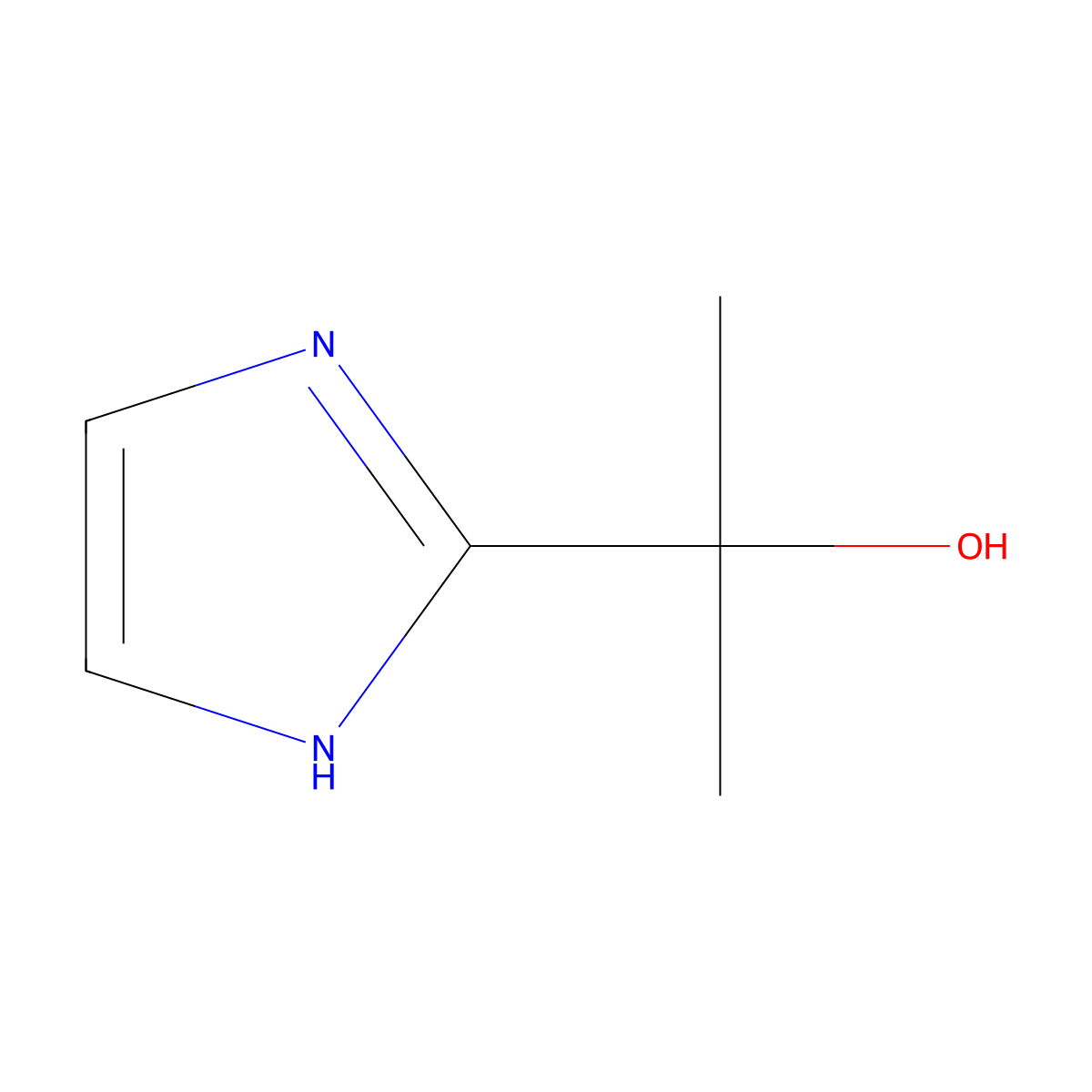 2-(1H-Imidazol-2-yl)propan-2-ol molecular structure, CAS 36365-23-8