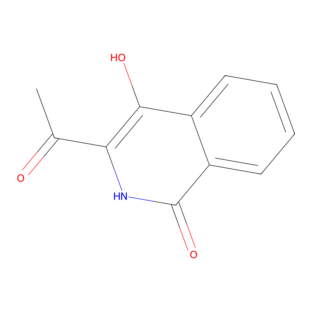 3-Acetyl-4-hydroxy-1,2-dihydroisoquinolin-1-one molecular structure, CAS 36366-77-5