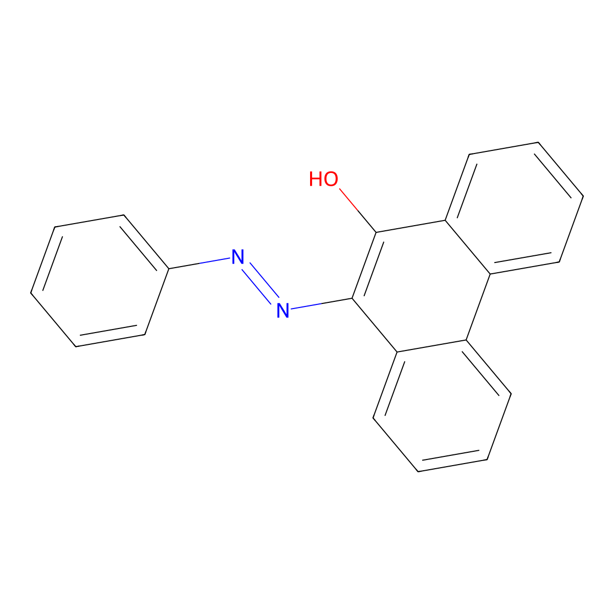 (10E)-10-(2-Phenylhydrazinylidene)phenanthren-9(10H)-one molecular structure, CAS 36368-33-9