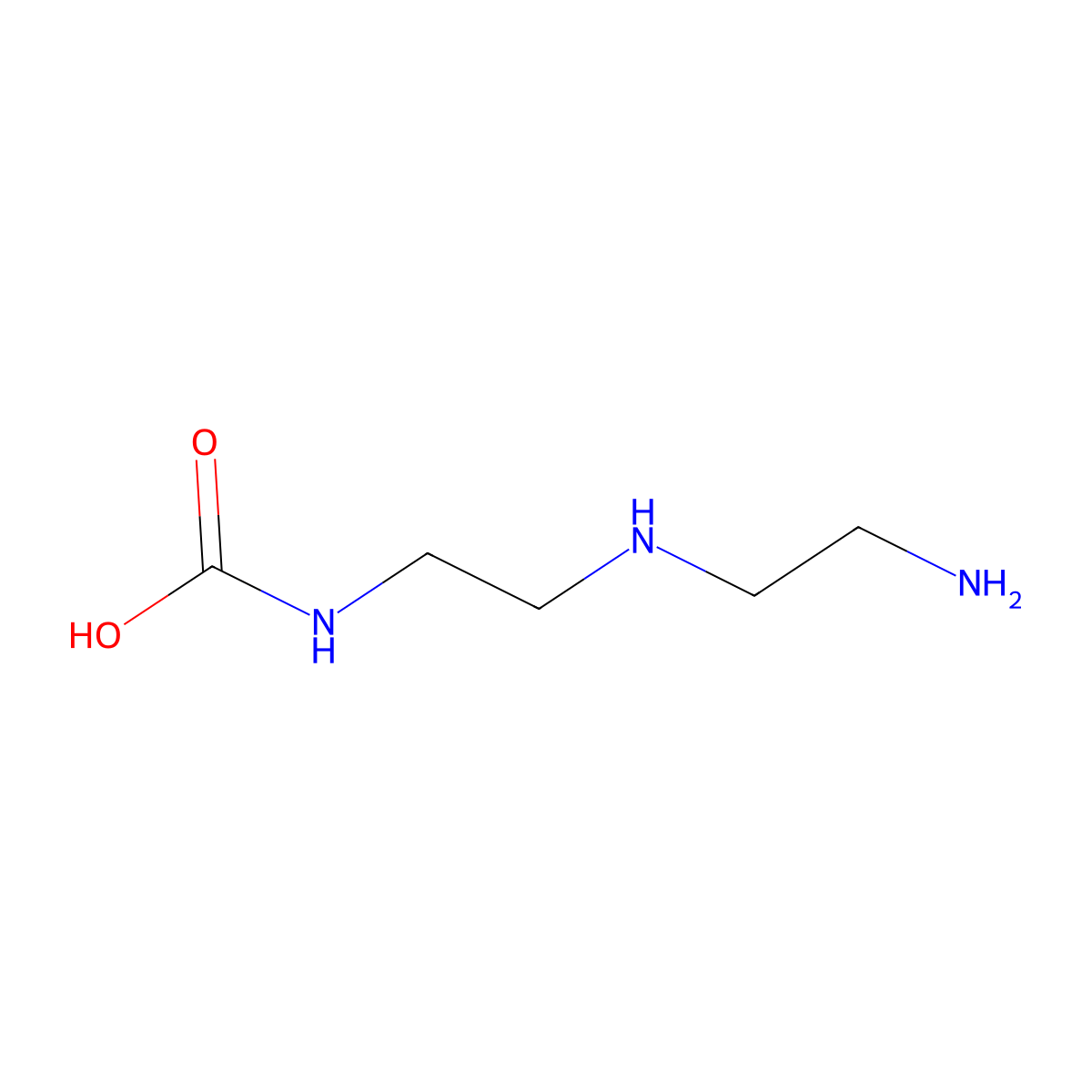 Carbamic acid, N-[2-[(2-aminoethyl)amino]ethyl]- molecular structure, CAS 36369-40-1