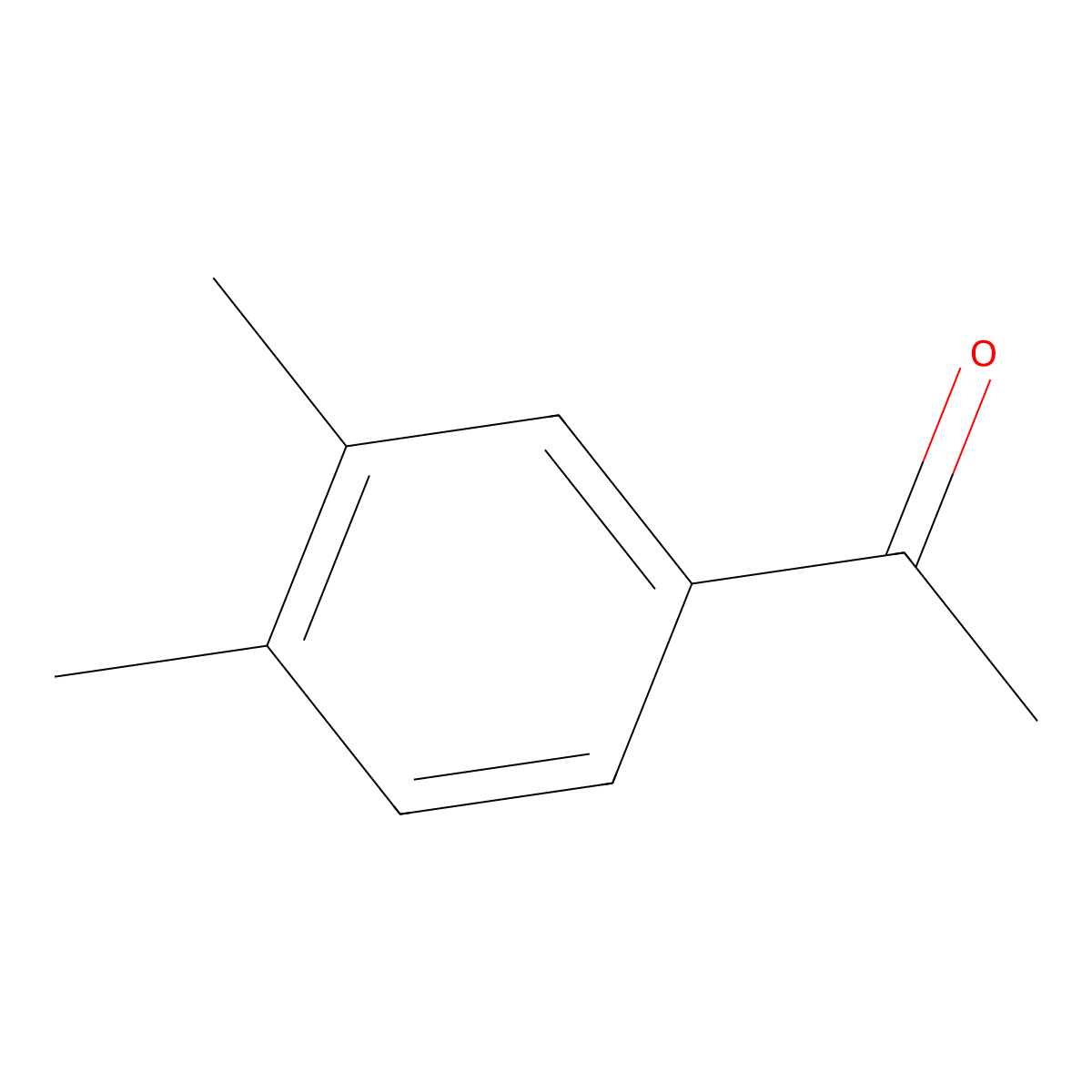 3,4-Dimethylacetophenone molecular structure, CAS 3637-01-2