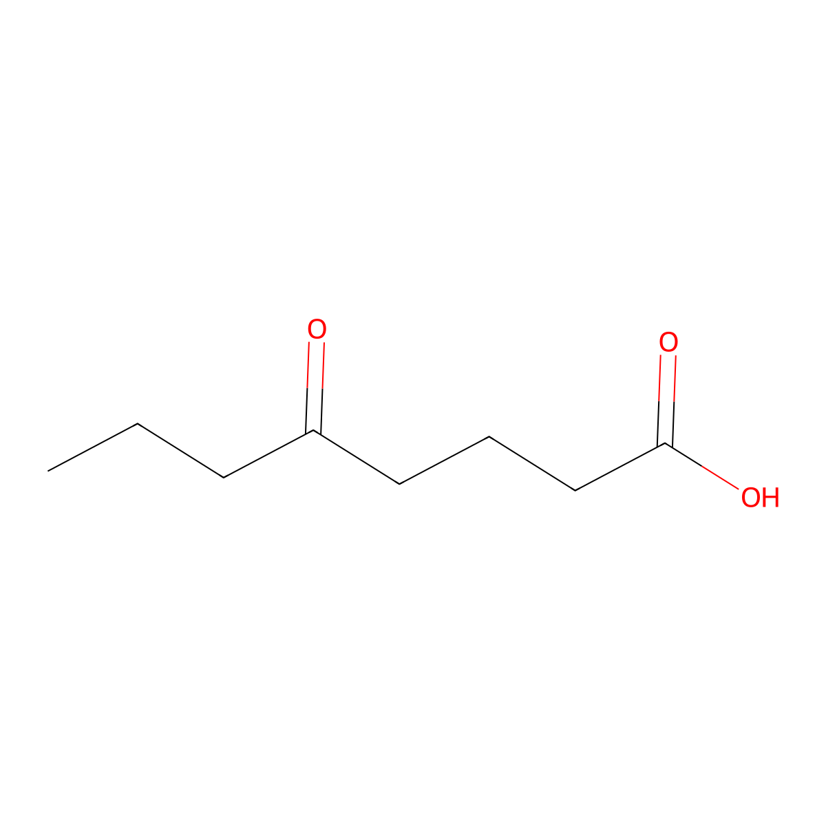 5-Oxooctanoic acid molecular structure, CAS 3637-14-7
