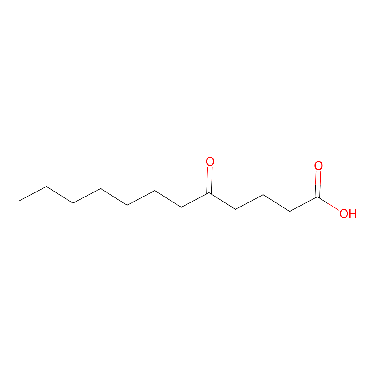 5-Oxododecanoic acid molecular structure, CAS 3637-16-9