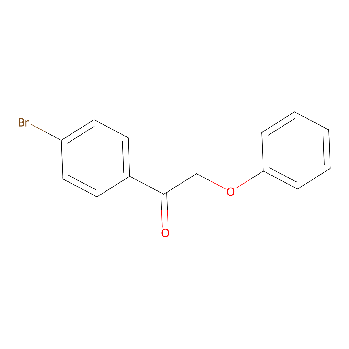1-(4-Bromophenyl)-2-phenoxyethanone molecular structure, CAS 36372-16-4