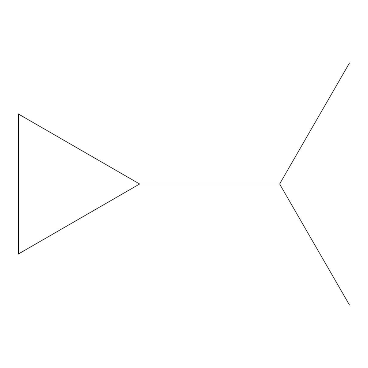 Cyclopropane, (1-methylethyl)- molecular structure, CAS 3638-35-5