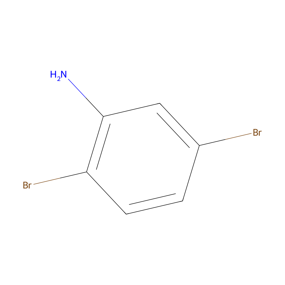 2,5-Dibromoaniline molecular structure, CAS 3638-73-1
