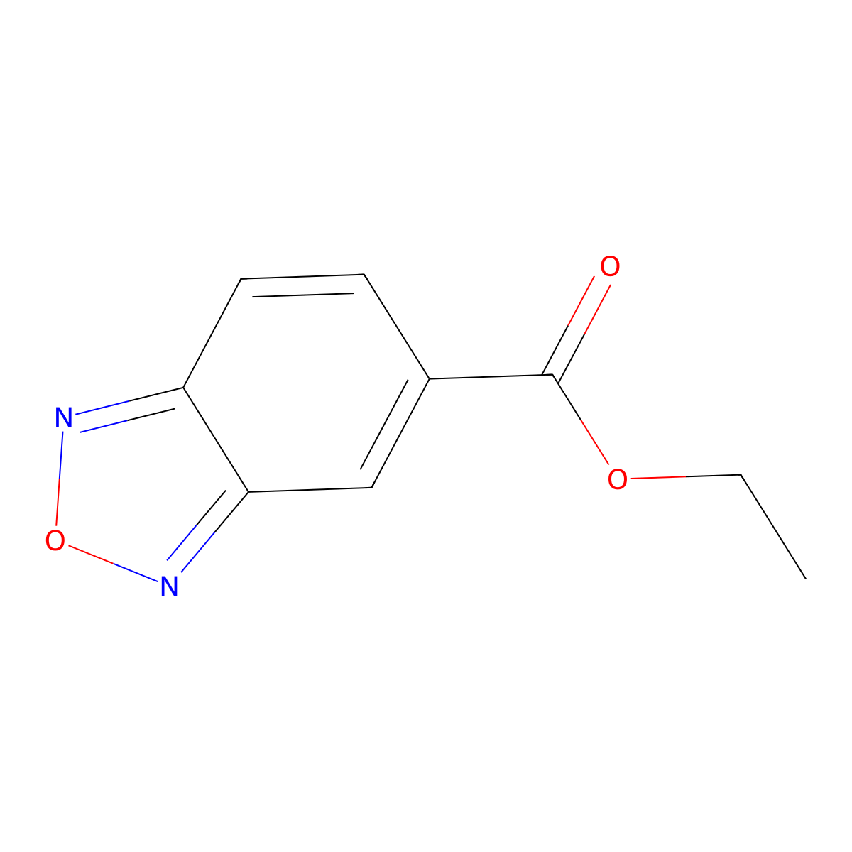 Ethyl 2,1,3-benzoxadiazole-5-carboxylate molecular structure, CAS 36389-07-8