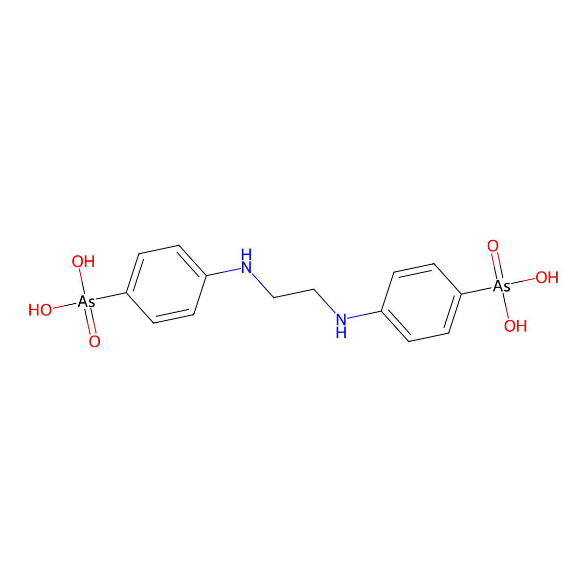Difetarsone molecular structure, CAS 3639-19-8