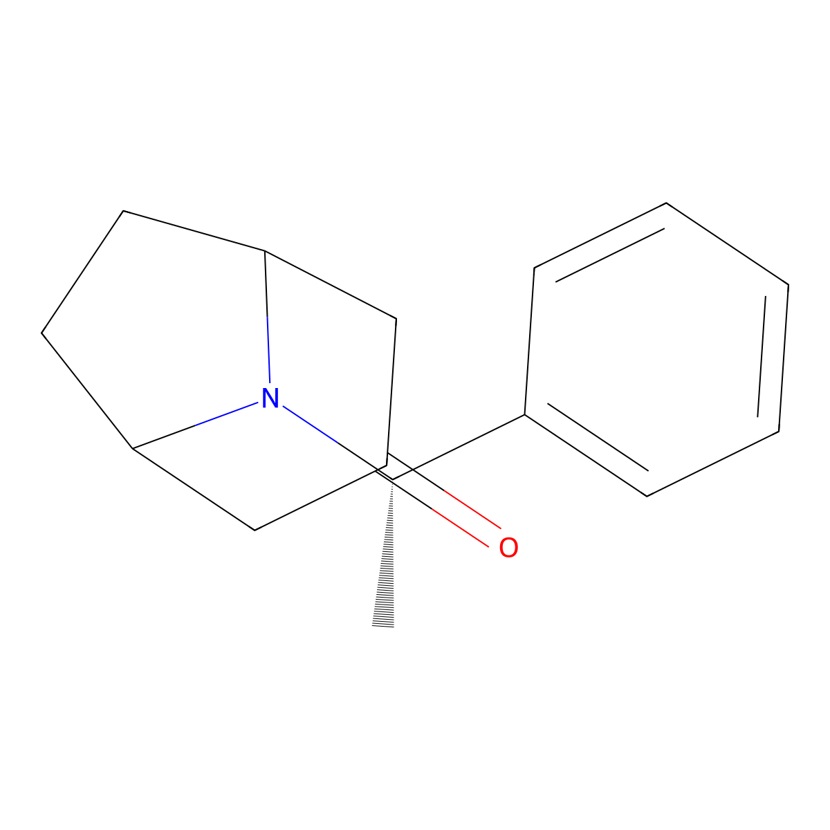8-[(1S)-1-phenylethyl]-8-azabicyclo[3.2.1]octan-3-one molecular structure, CAS 36391-94-3