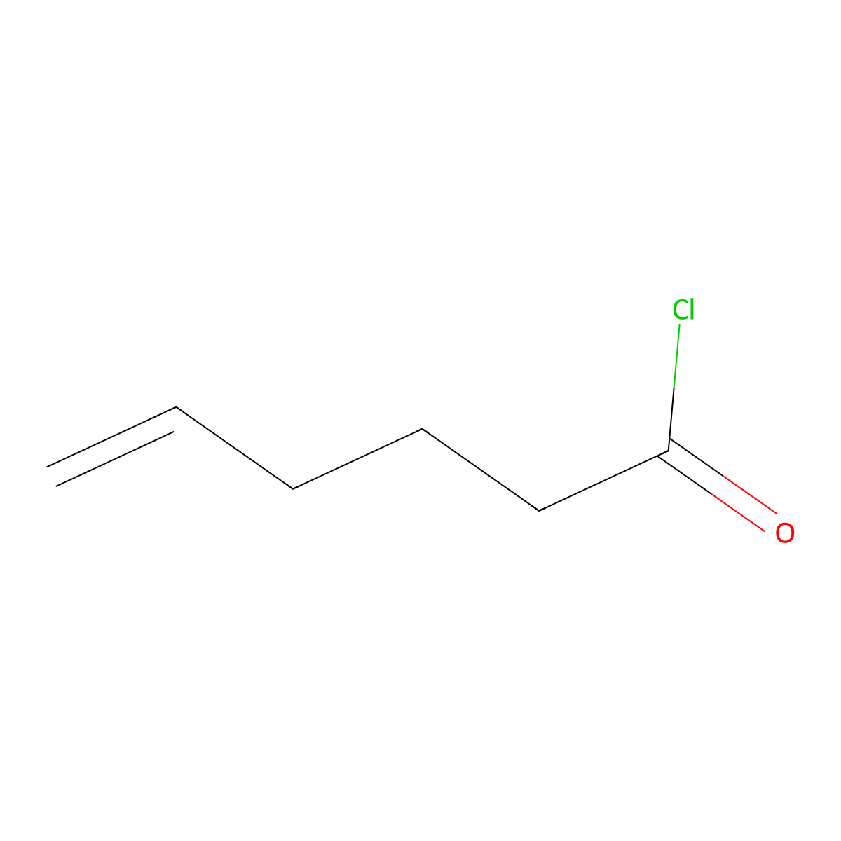 5-Hexenoyl chloride molecular structure, CAS 36394-07-7