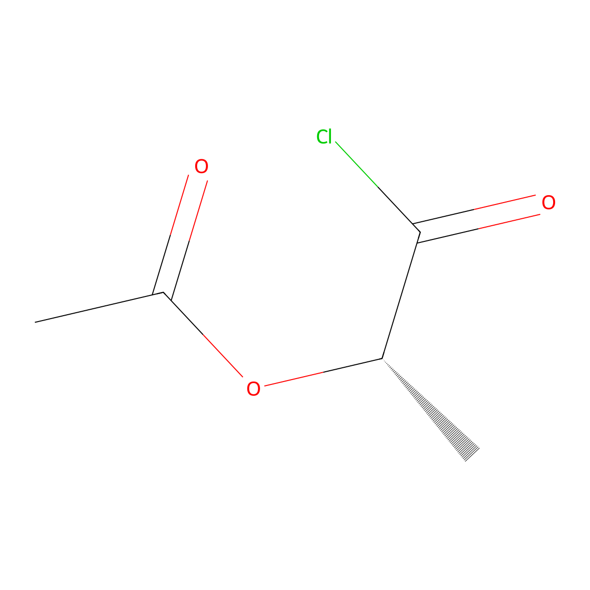 (1S)-2-Chloro-1-methyl-2-oxoethyl acetate molecular structure, CAS 36394-75-9