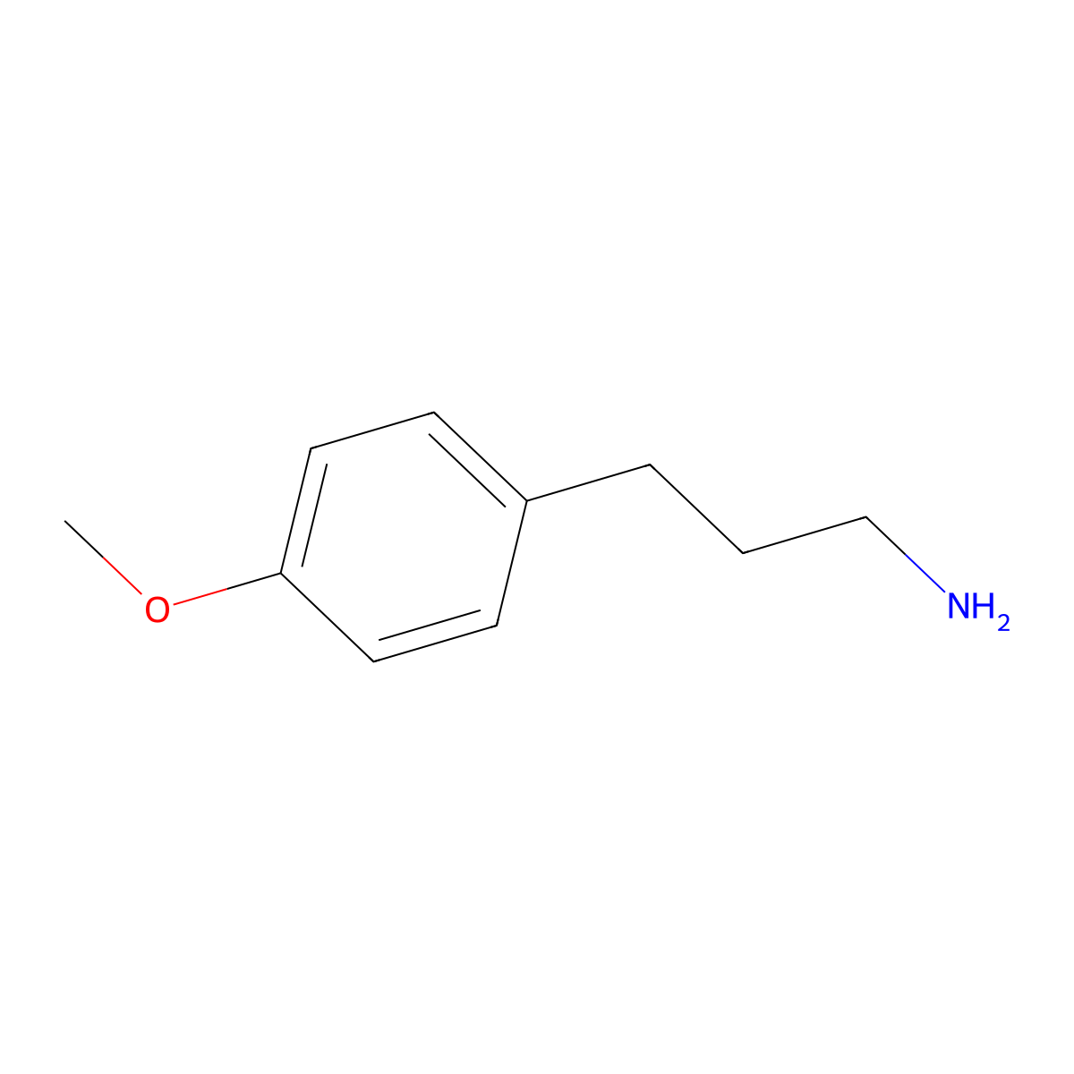 3-(4-Methoxyphenyl)propan-1-amine molecular structure, CAS 36397-23-6