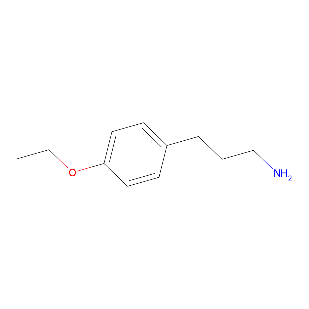 3-(4-Ethoxyphenyl)propan-1-amine molecular structure, CAS 36397-24-7