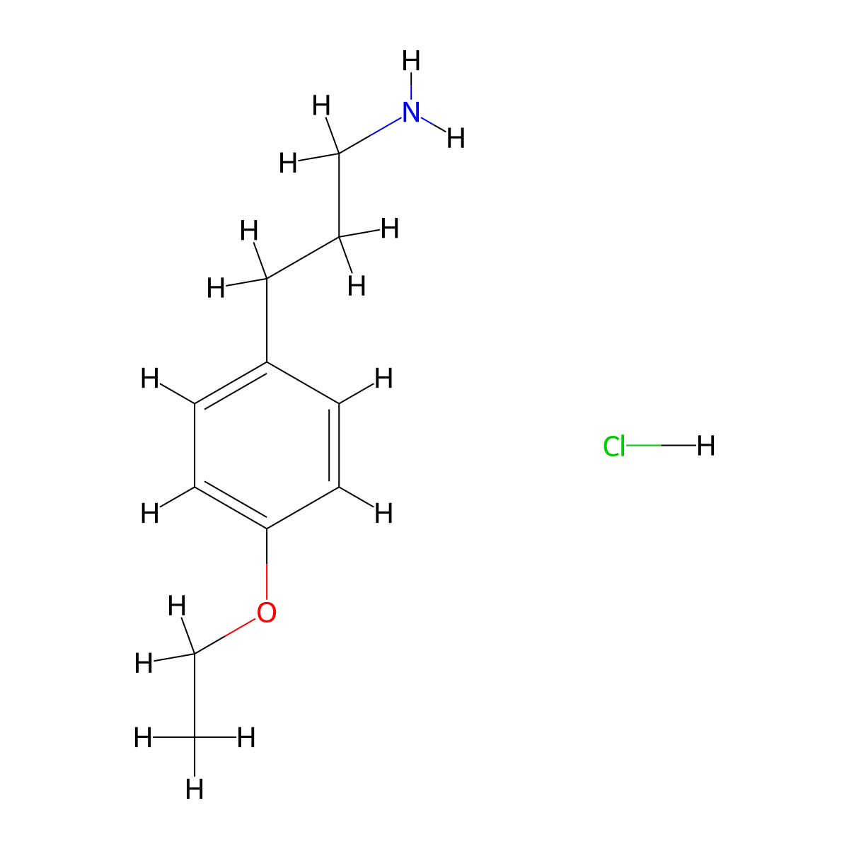 3-(4-Ethoxyphenyl)-1-propanamine Hydrochloride molecular structure, CAS 36397-52-1