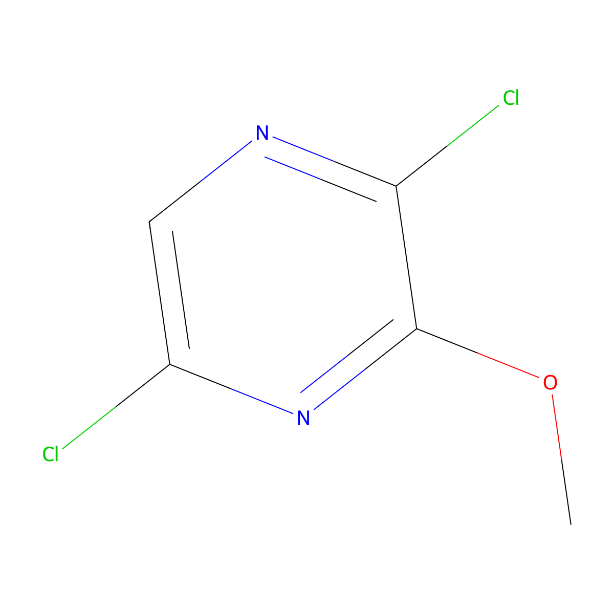 2,5-Dichloro-3-methoxypyrazine molecular structure, CAS 36398-43-3