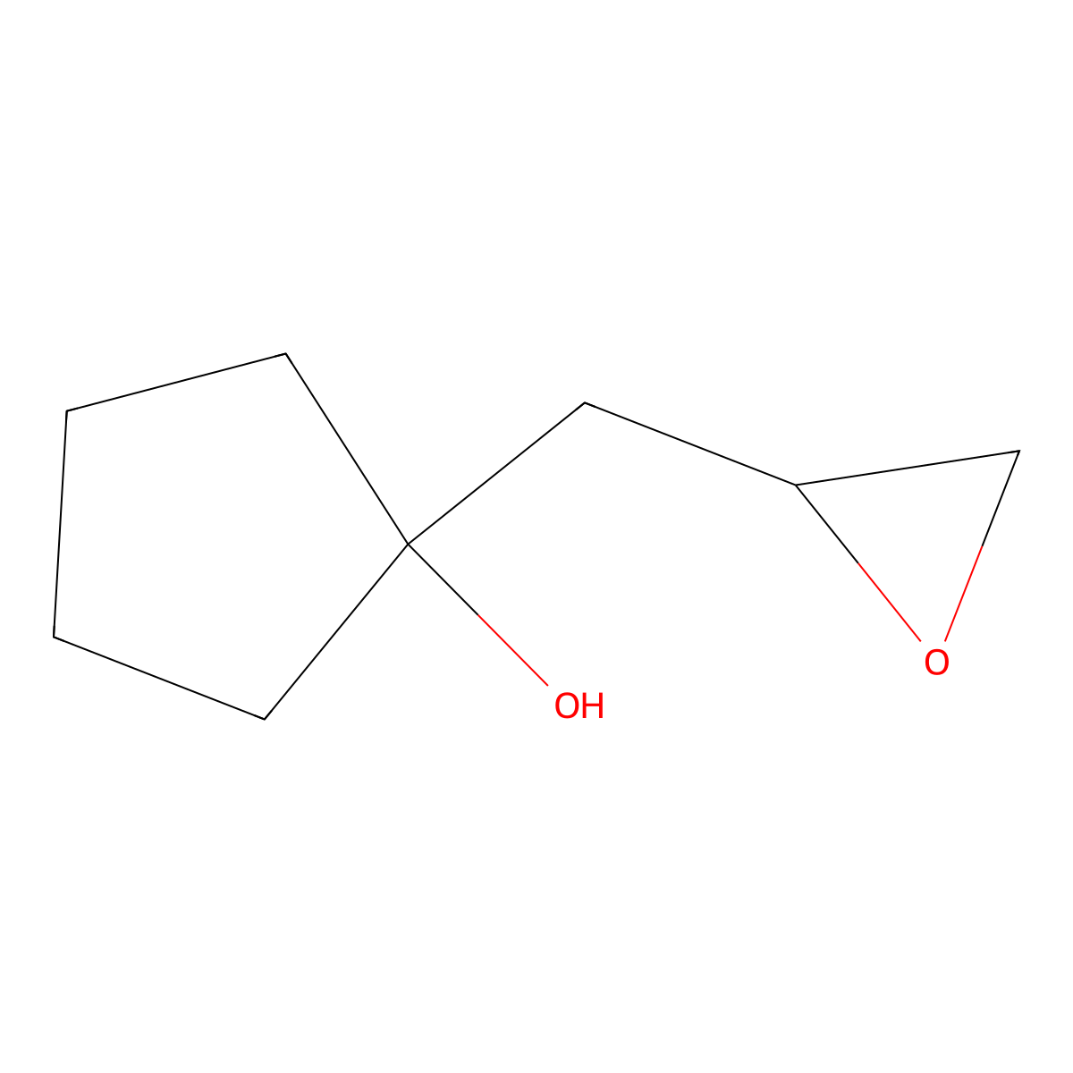 1-[(Oxiran-2-yl)methyl]cyclopentan-1-ol molecular structure, CAS 36399-23-2