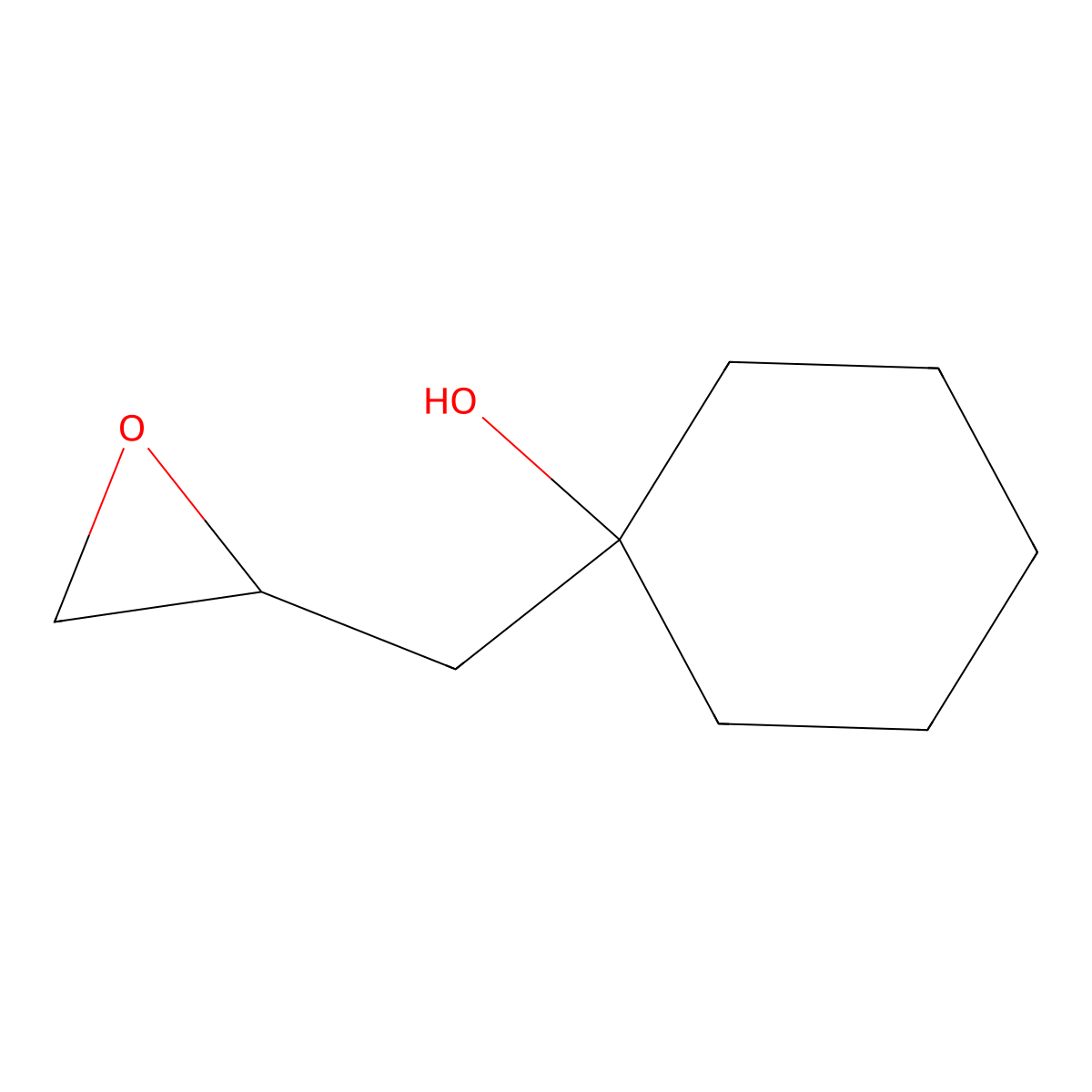 1-(Oxiran-2-ylmethyl)cyclohexan-1-ol molecular structure, CAS 36399-24-3