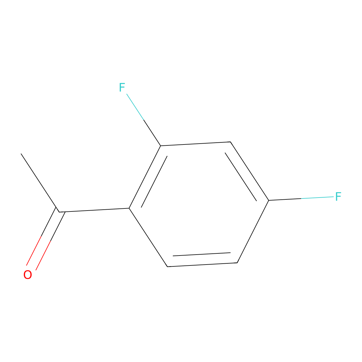 2,4-Difluoroacetophenone molecular structure, CAS 364-83-0