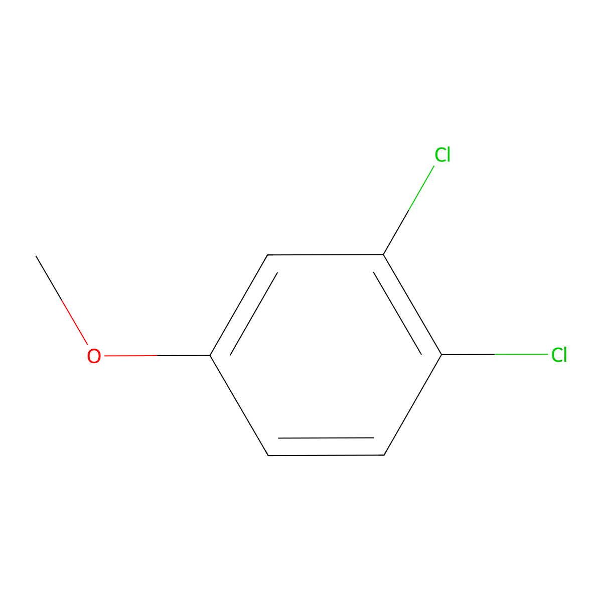1,2-Dichloro-4-methoxybenzene molecular structure, CAS 36404-30-5
