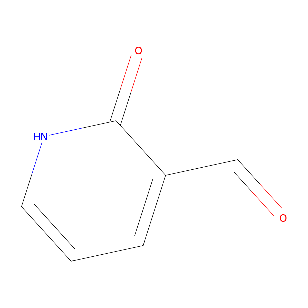 2-Oxo-1,2-dihydropyridine-3-carbaldehyde molecular structure, CAS 36404-89-4