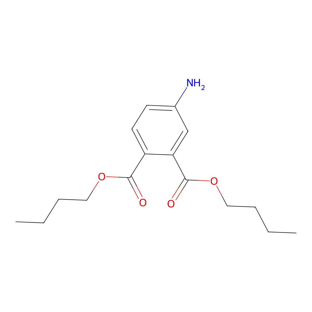 Dibutyl 4-aminobenzene-1,2-dicarboxylate molecular structure, CAS 364042-39-7