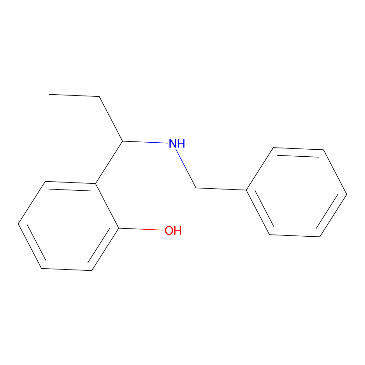 2-[1-[(Phenylmethyl)amino]propyl]phenol molecular structure, CAS 364045-07-8