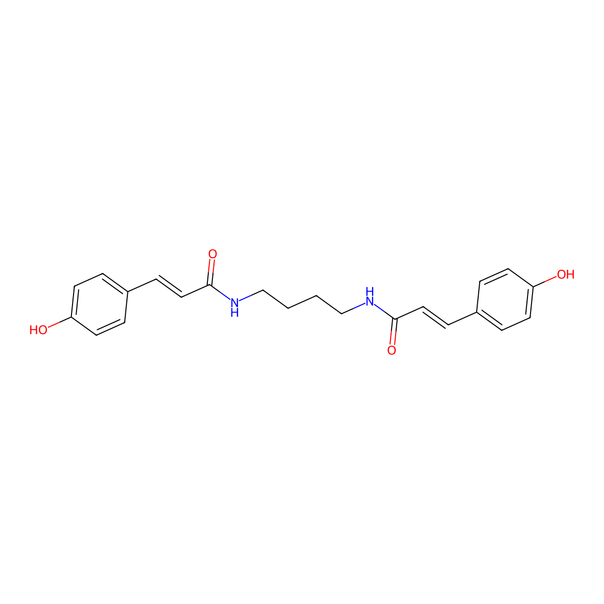 Bis-coumaramidobutane molecular structure, CAS 364048-94-2