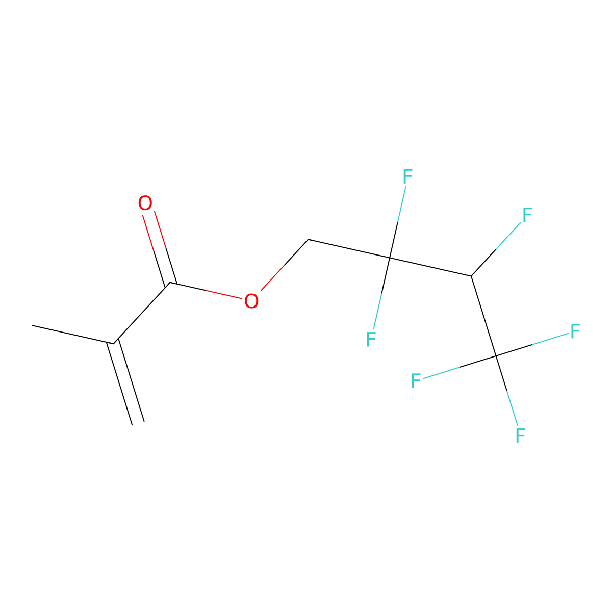 2,2,3,4,4,4-Hexafluorobutyl methacrylate molecular structure, CAS 36405-47-7