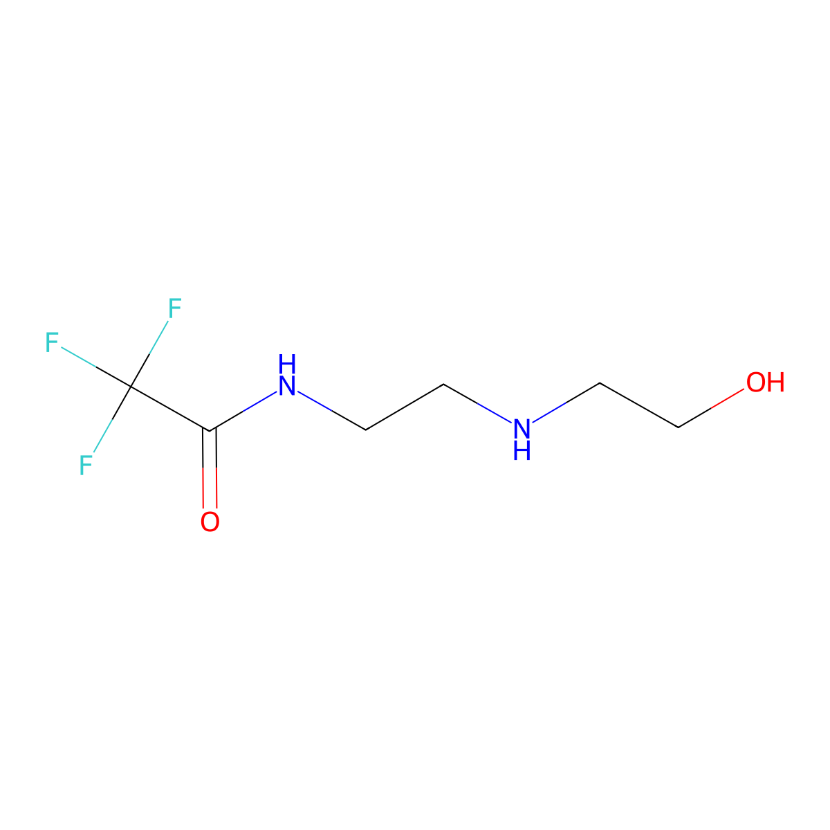 2,2,2-Trifluoro-N-(2-(2-hydroxyethylamino)ethyl)acetamide molecular structure, CAS 364056-54-2