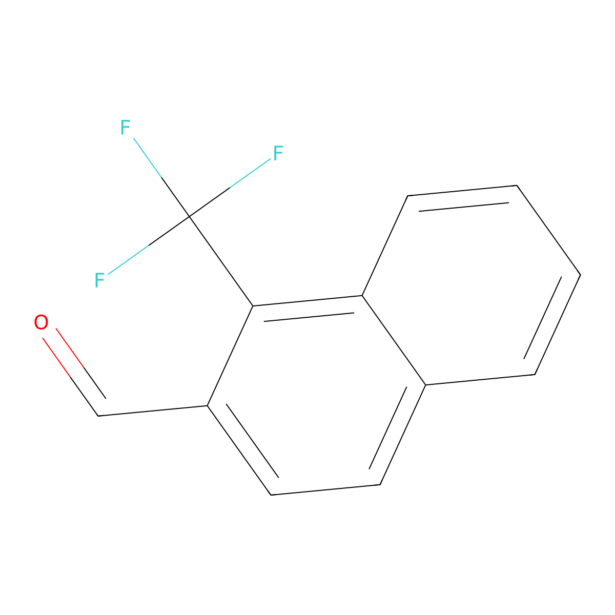 1-(Trifluoromethyl)naphthalene-2-carboxaldehyde molecular structure, CAS 364064-69-7