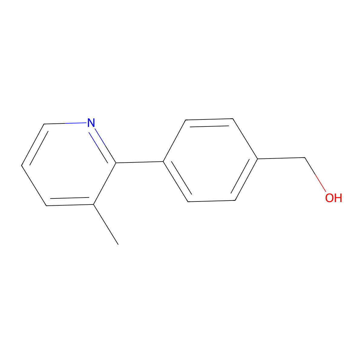 [4-(3-Methyl-2-pyridinyl)phenyl]methanol molecular structure, CAS 364077-94-1