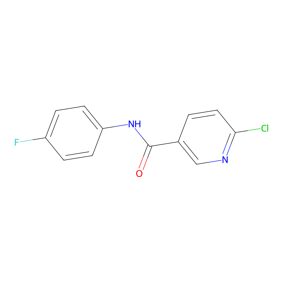 6-Chloro-N-(4-Fluorophenyl)Nicotinamide molecular structure, CAS 364078-28-4