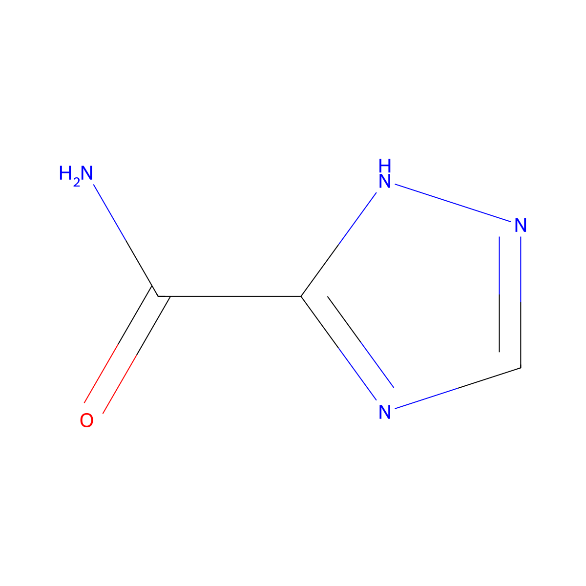 1,2,4-Triazole-3-carboxamide molecular structure, CAS 3641-08-5