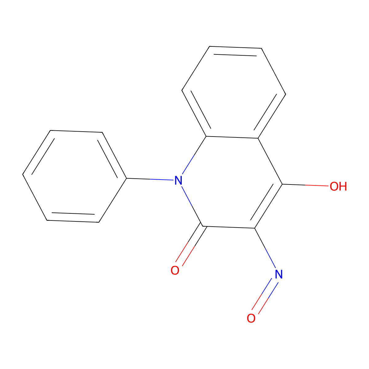 (3Z)-1-phenylquinoline-2,3,4(1H)-trione 3-oxime molecular structure, CAS 36412-08-5