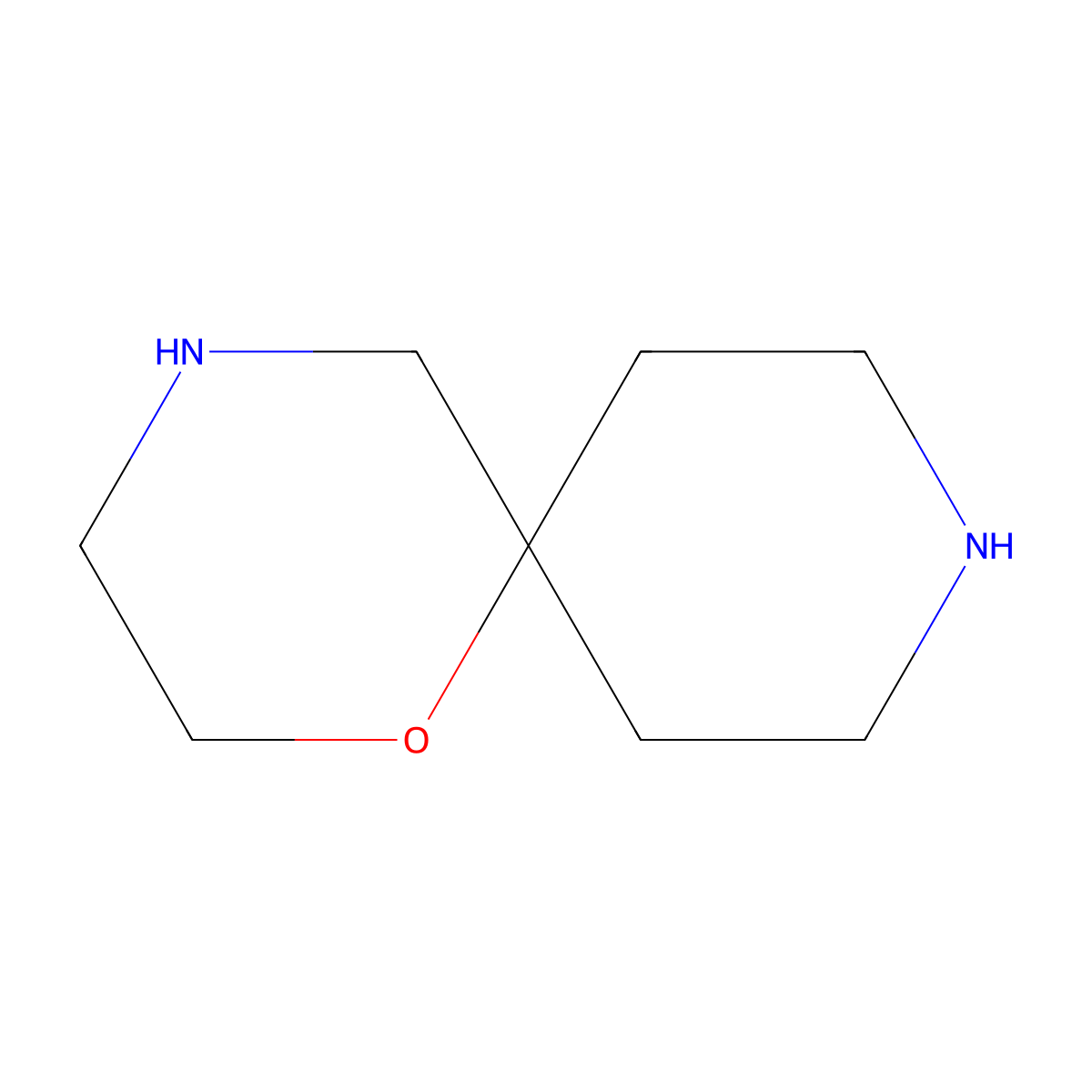 1-Oxa-4,9-diazaspiro[5.5]undecane molecular structure, CAS 36420-64-1