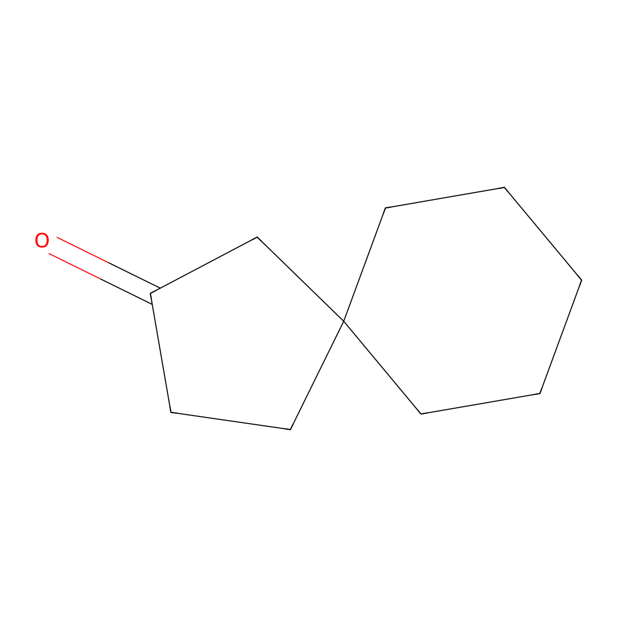 Spiro(4.5)decan-2-one molecular structure, CAS 3643-16-1