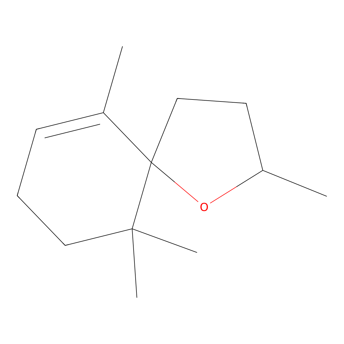 Theaspirane molecular structure, CAS 36431-72-8