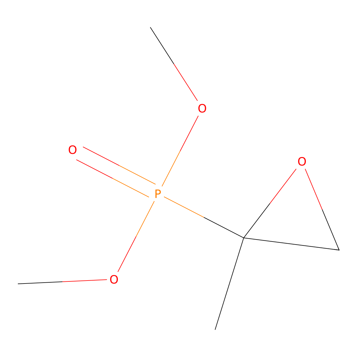 2-Dimethoxyphosphoryl-2-methyloxirane molecular structure, CAS 36432-35-6