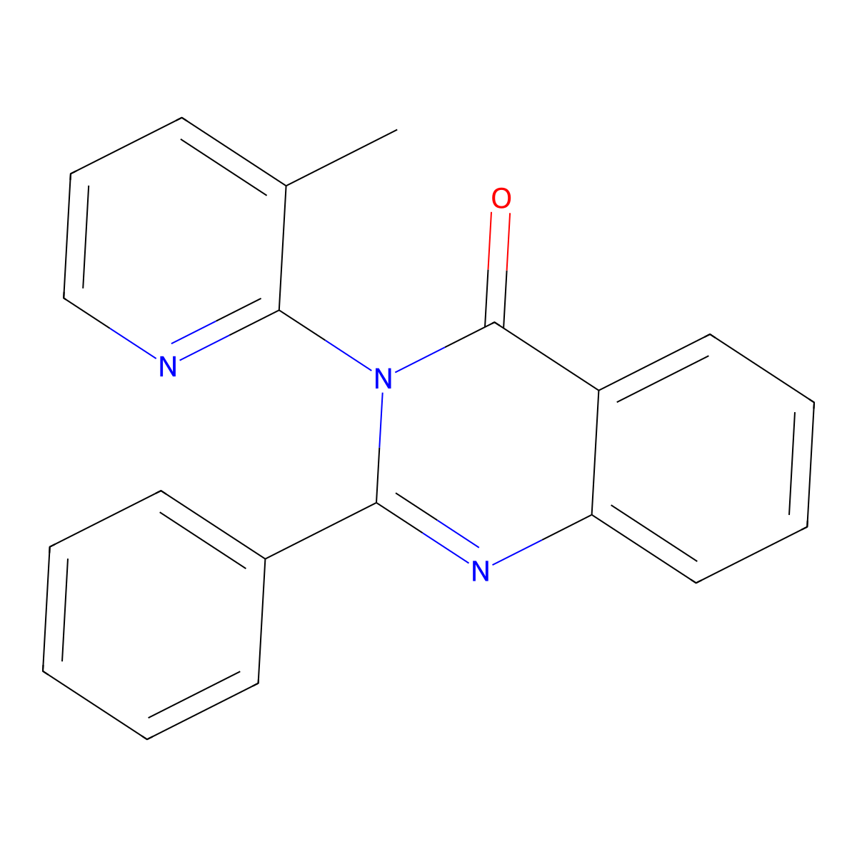 3-(3-methylpyridin-2-yl)-2-phenylquinazolin-4(3H)-one molecular structure, CAS 364338-20-5