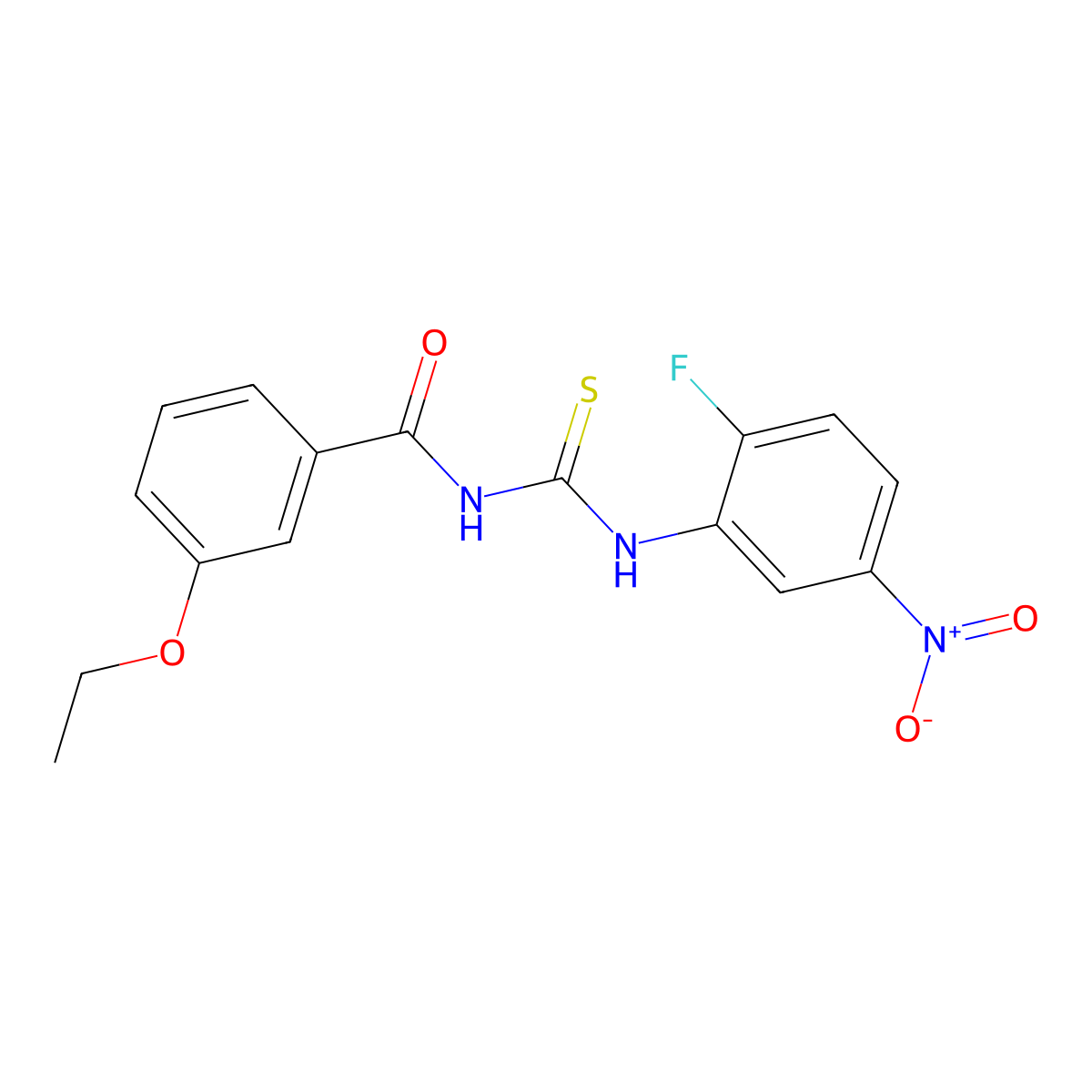 3-ethoxy-N-[(2-fluoro-5-nitrophenyl)carbamothioyl]benzamide molecular structure, CAS 364339-78-6