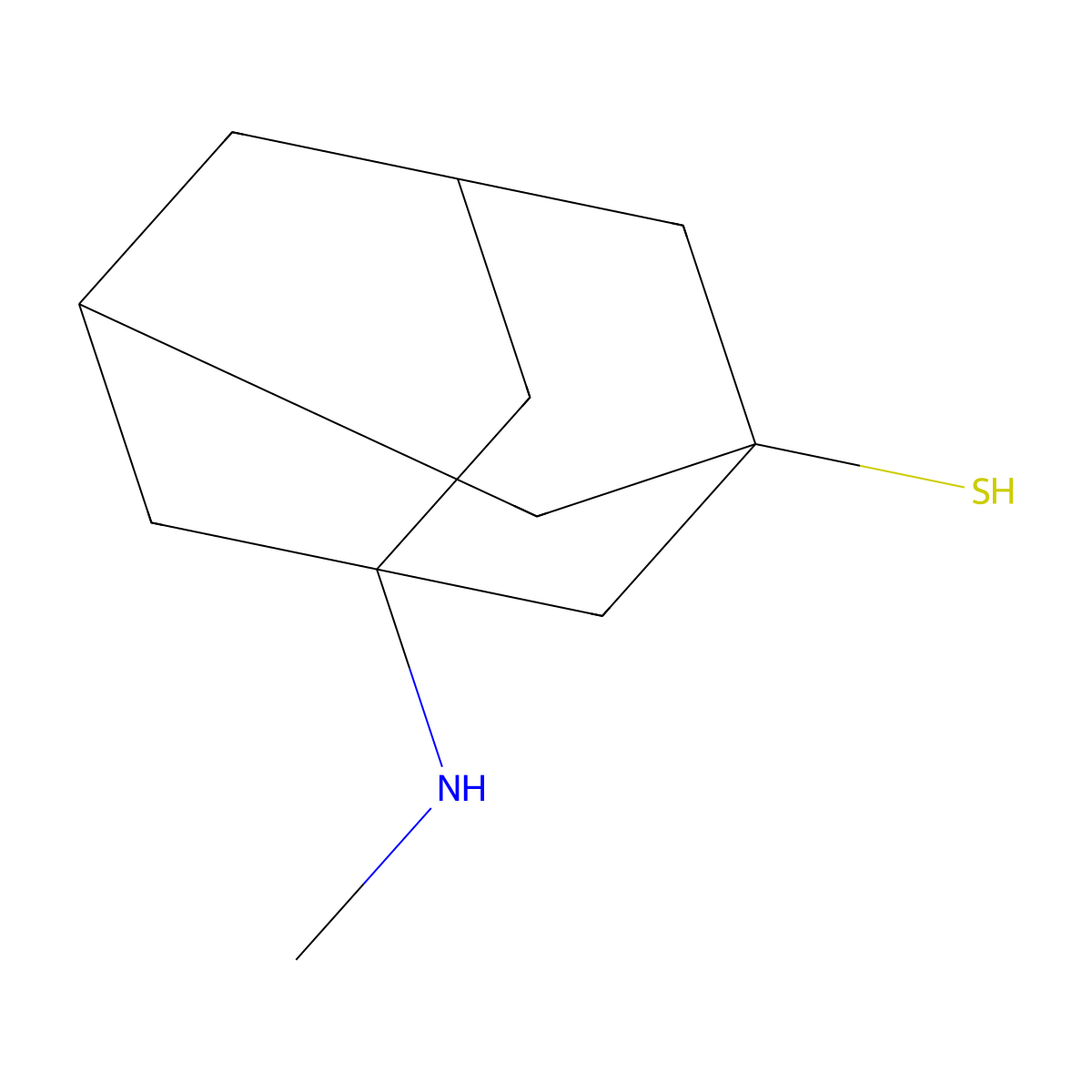 3-(Methylamino)adamantane-1-thiol molecular structure, CAS 364342-53-0